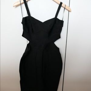 Nordstrom black bandage dress